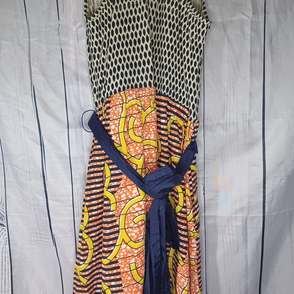 PORRIDGE Anthropologie Flight of the Bee Multi Mix Rayon Silk Dress sz M - Picture 11 of 16